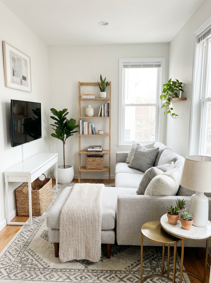 Choose Slim Storage Pieces That Tuck In