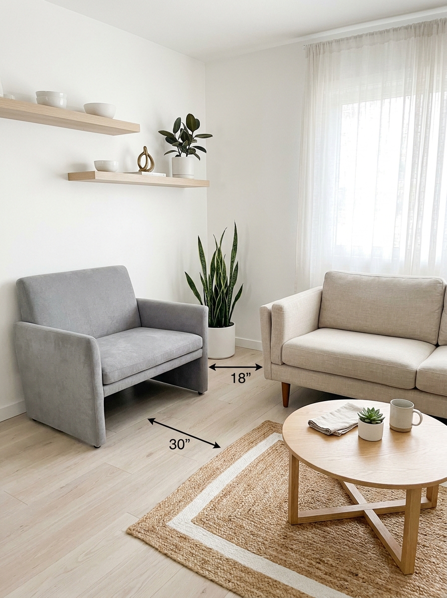 Leave Breathing Room Between Your Furniture Pieces