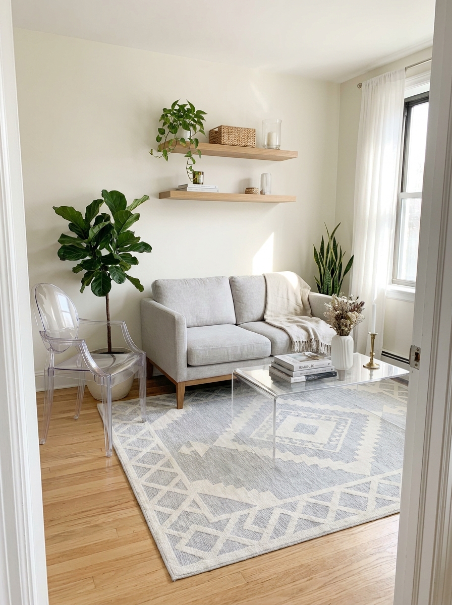 Use Transparent Furniture to Let Light Flow Through