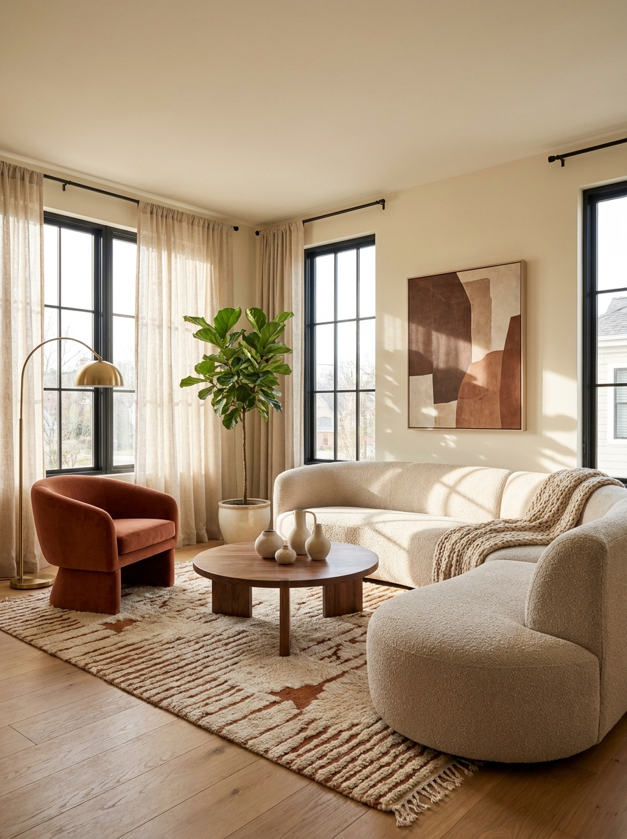 Curved Furniture Takes Over Every Room