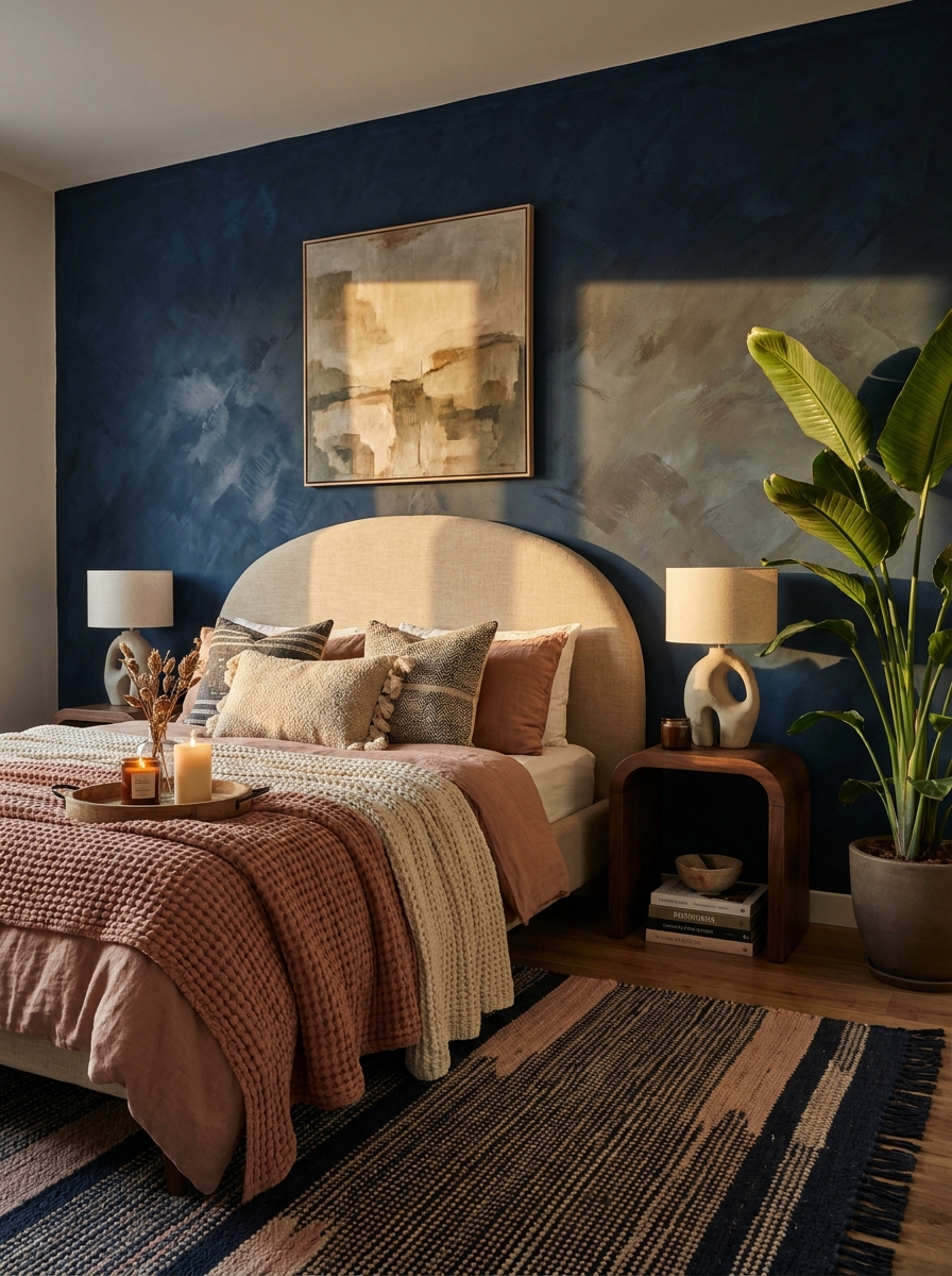 Moody Accent Walls with Texture and Depth