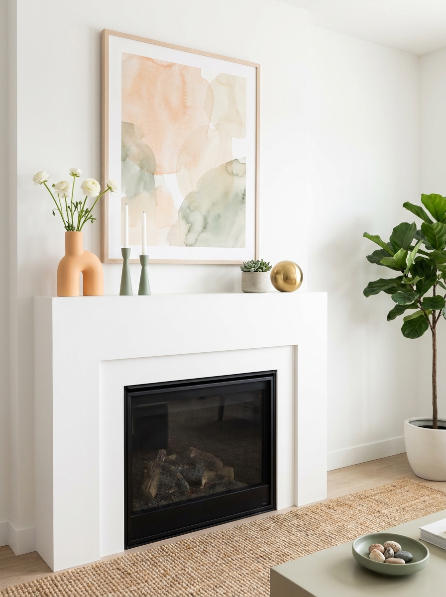 Apricot and Sage with Modern Minimalist Styling