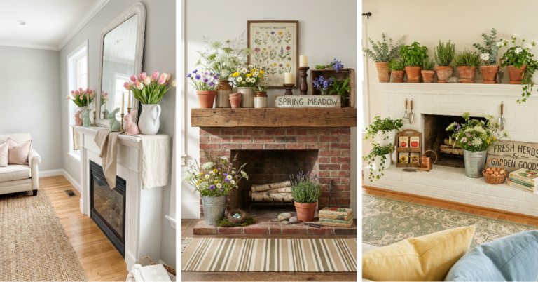 25 Dreamy Spring Mantel Ideas to Refresh Your Home
