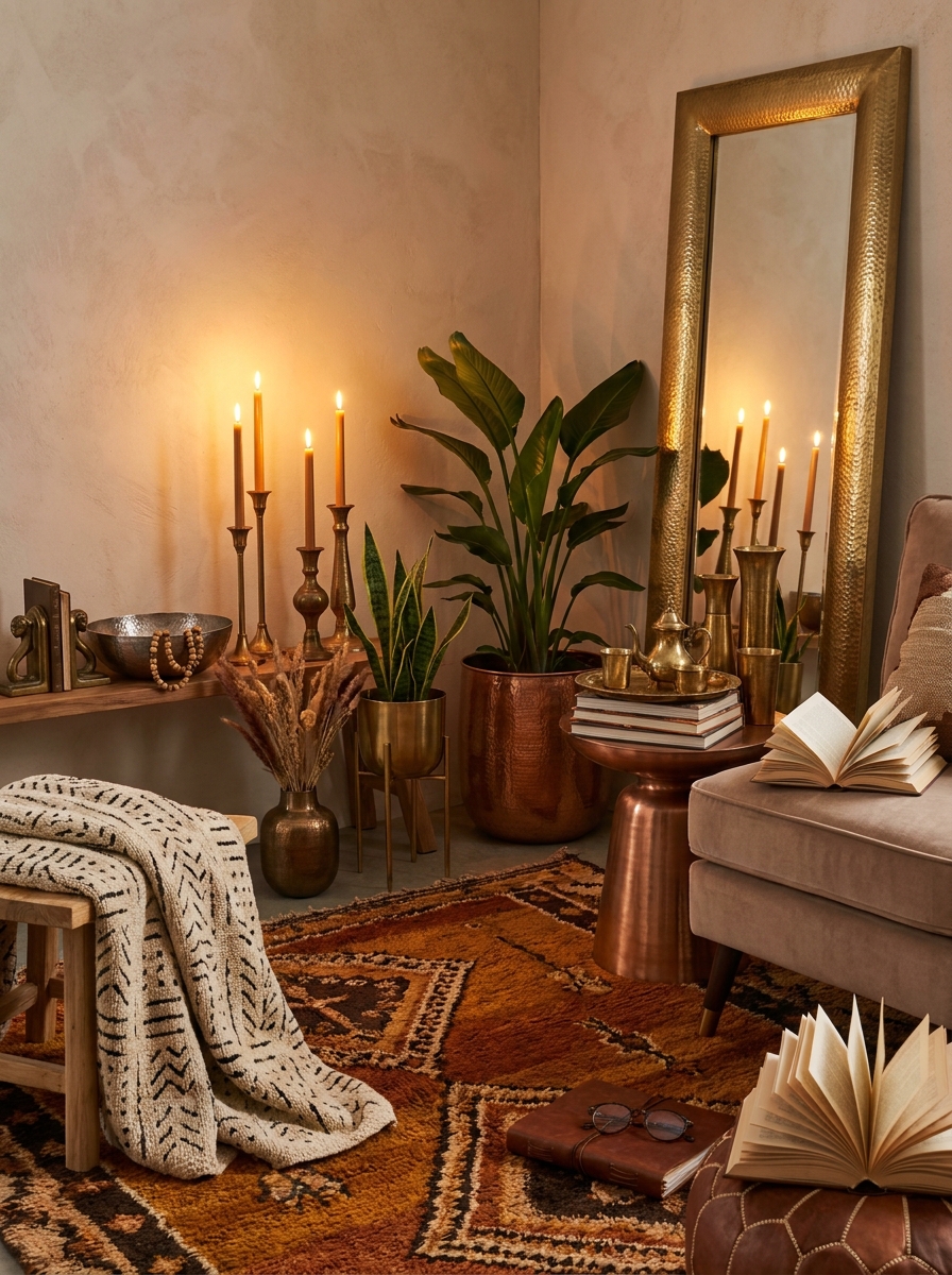 Metallic Accents in Brass and Copper