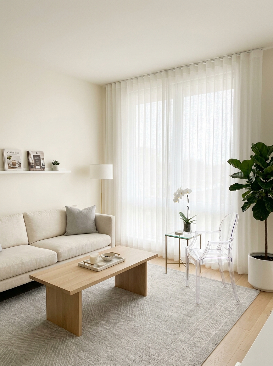 Keep Window Treatments Sheer and Minimal