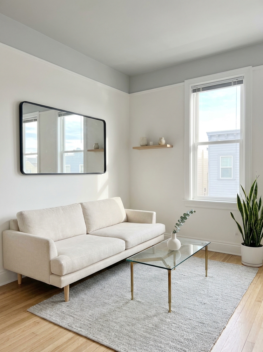 Mount a Large Mirror Opposite Your Window