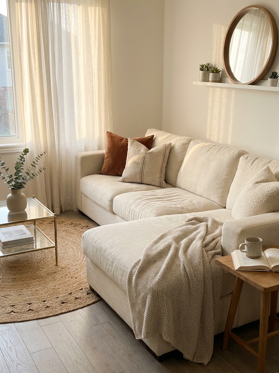 The Light-Colored Sectional That Expands Your Space