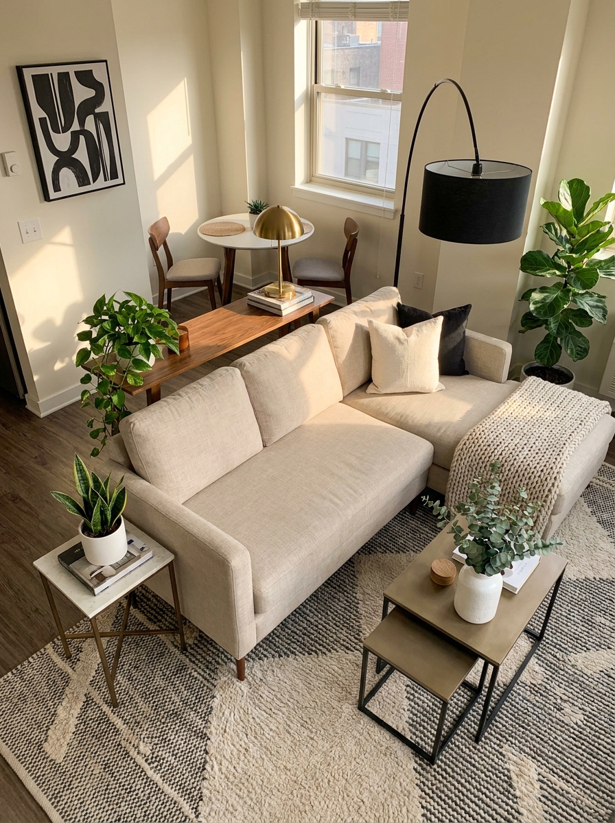 The Backless Chaise That Doubles as a Room Divider