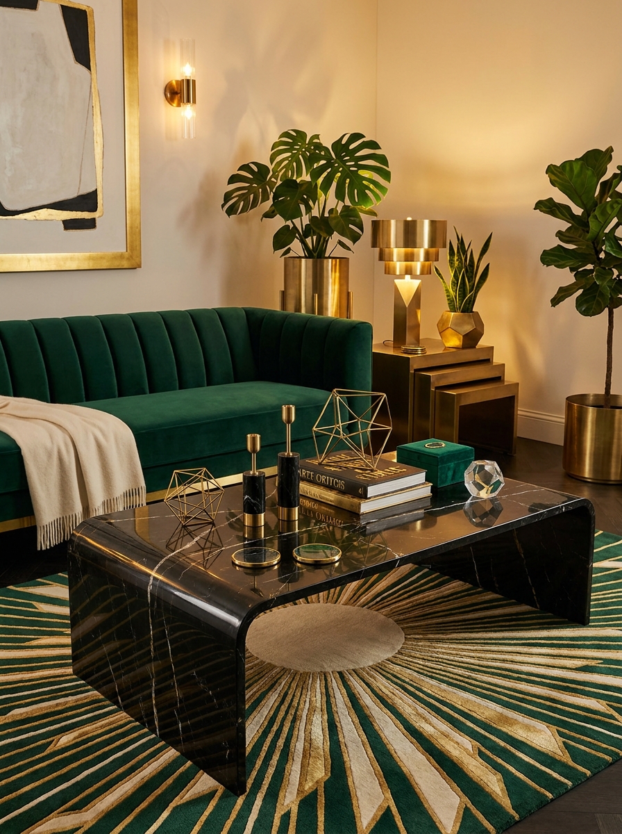 Waterfall Edge Furniture with Sleek Lines