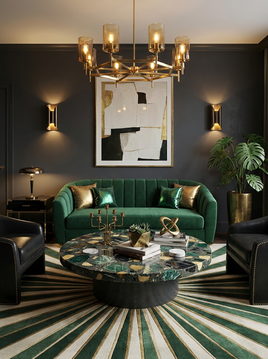 Terrazzo Surfaces with Art Deco Flair