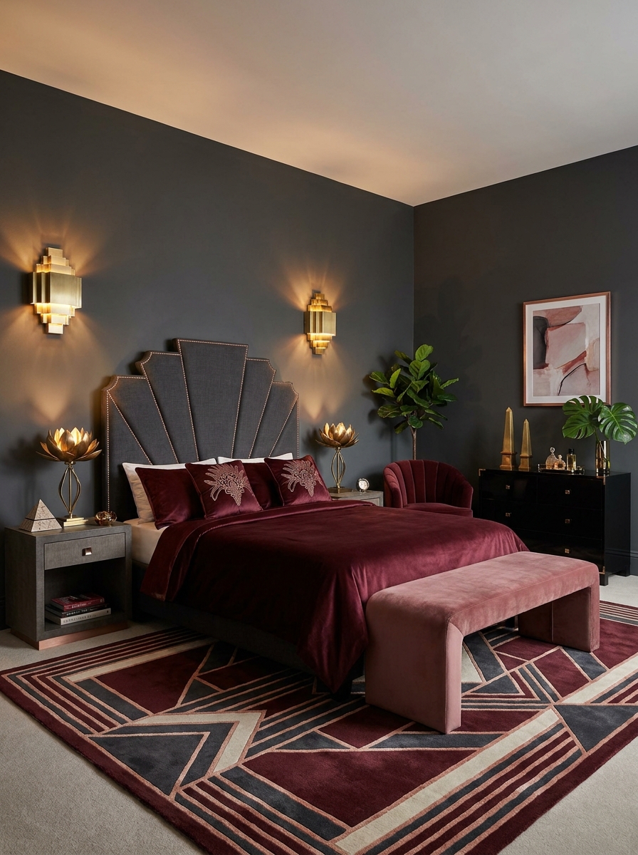 Egyptian Revival Accents and Exotic Motifs