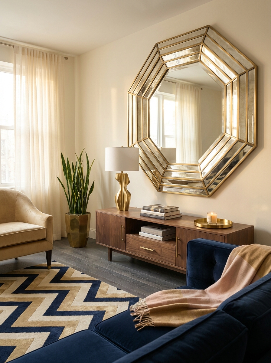 Geometric Mirrors as Architectural Focal Points