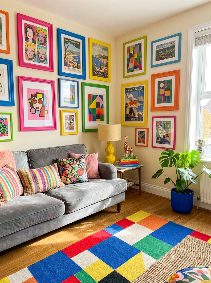 Rainbow Gallery Walls That Demand Attention