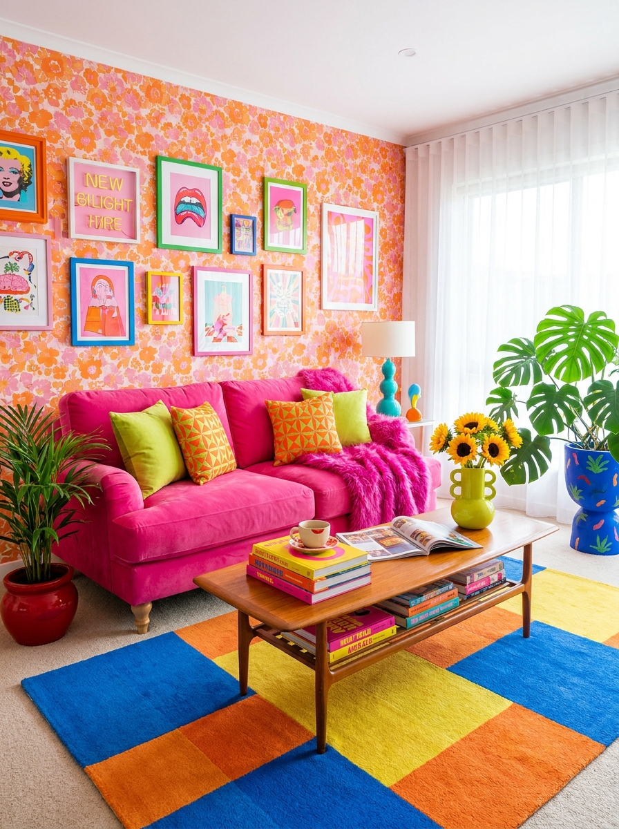 Cartoon-Bright Velvet Sofas That Steal the Show