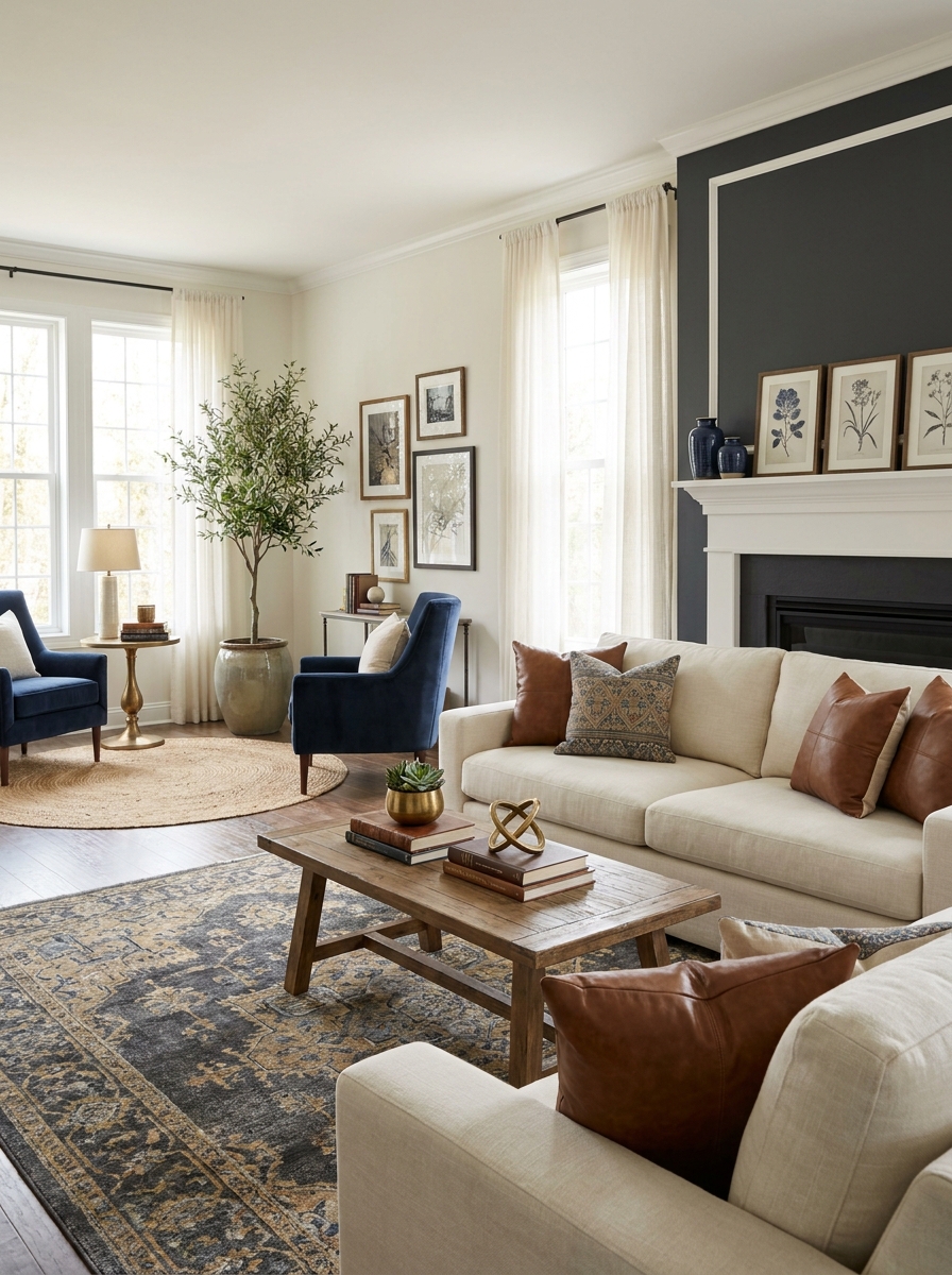 Add a Secondary Seating Area for Depth