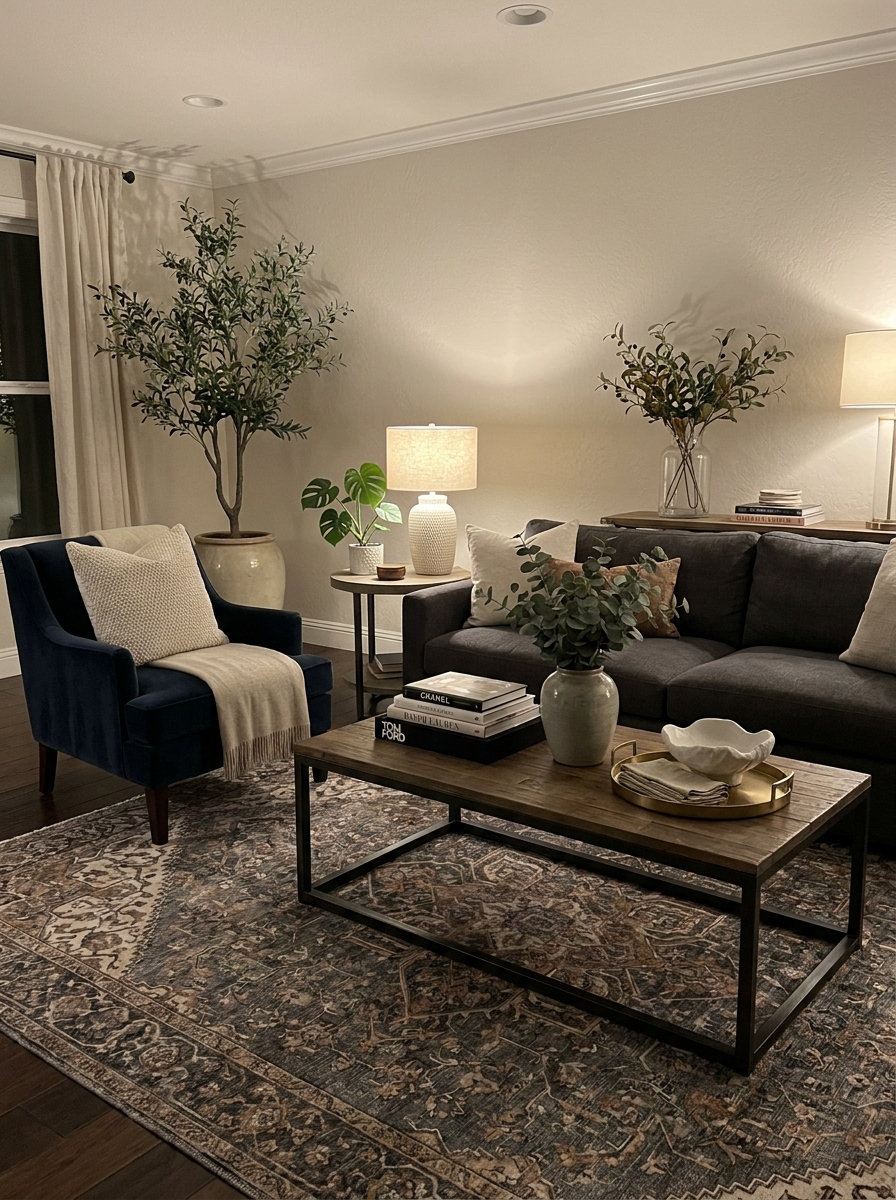End Furniture Legs at Different Depths for Dimension
