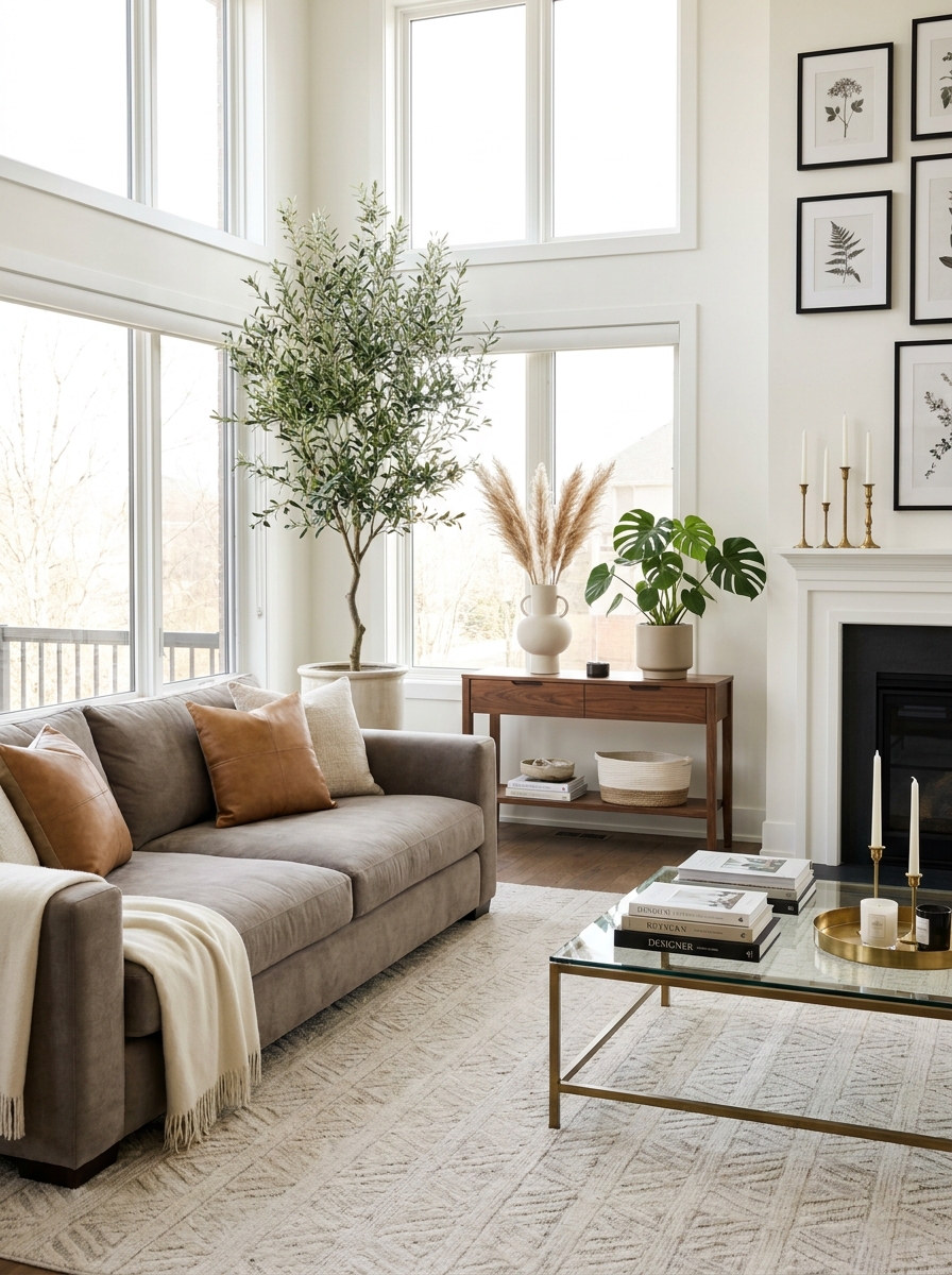 Add Height Variation with Sculptural Decor