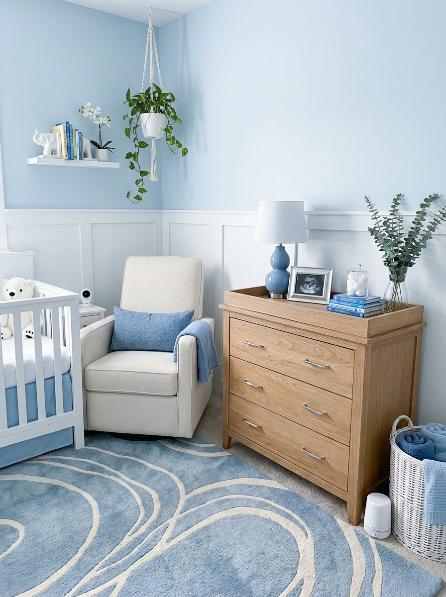 The Icy Blue Nursery That Grows With Your Little One