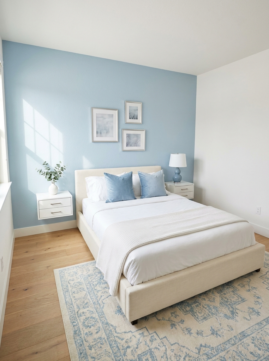 The Icy Blue Accent Wall That Changes Everything