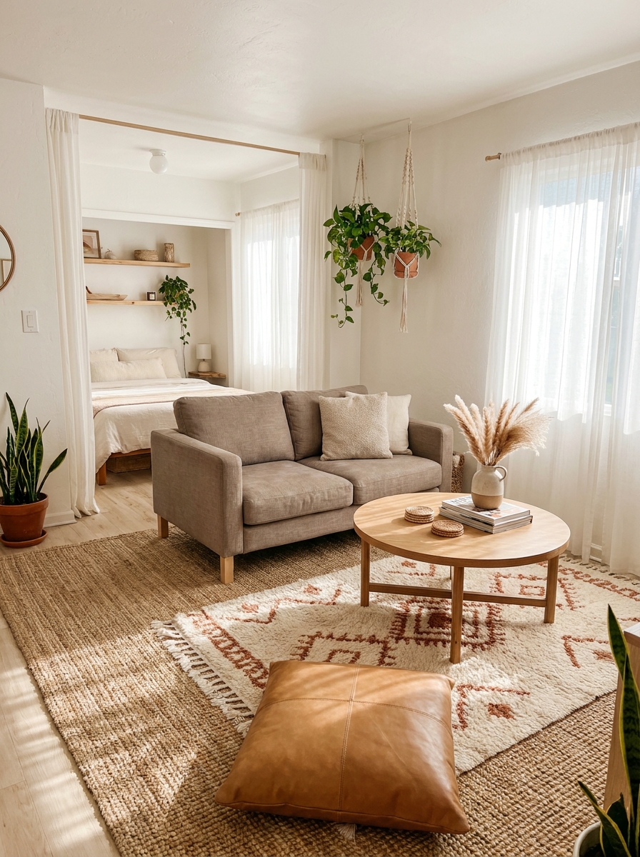 The Rug Layering Method That Zones Without Walls