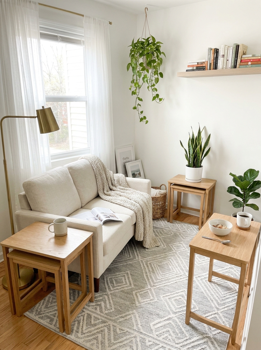 The Nesting Tables That Multiply Your Surface Space on Demand