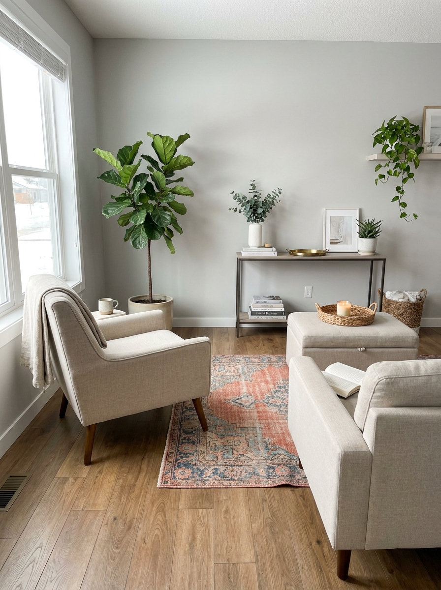 Pull Chairs Slightly Forward from Corners