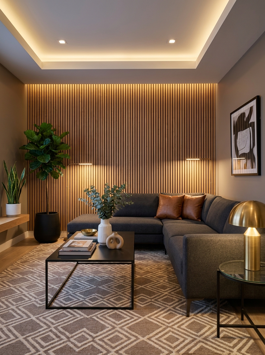 Build a Focal Point with a Textured Accent Wall