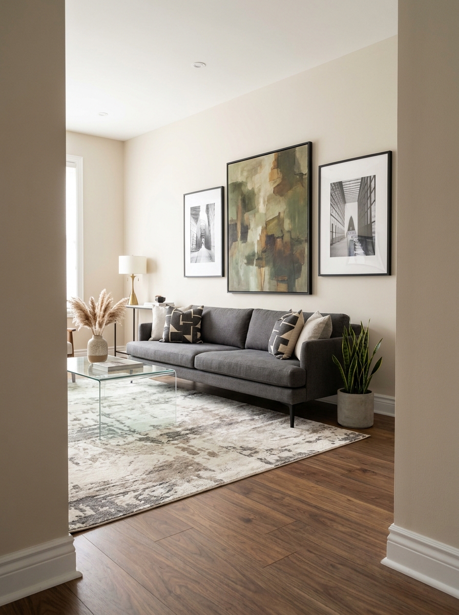 Create a Gallery Wall with Oversized Art
