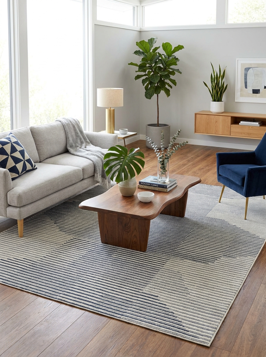 Ground Your Space with a Large-Scale Rug