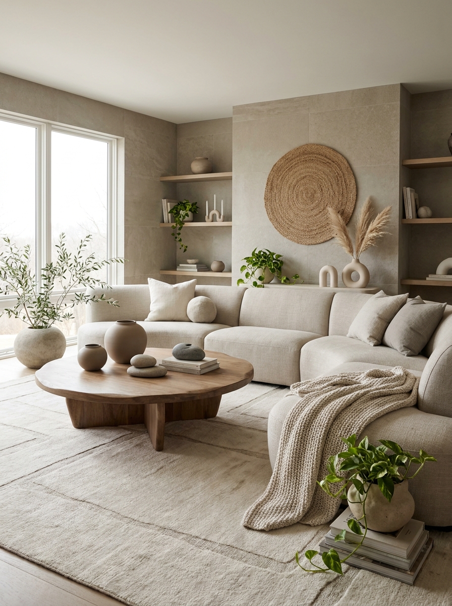 Introduce Organic Shapes to Soften the Space