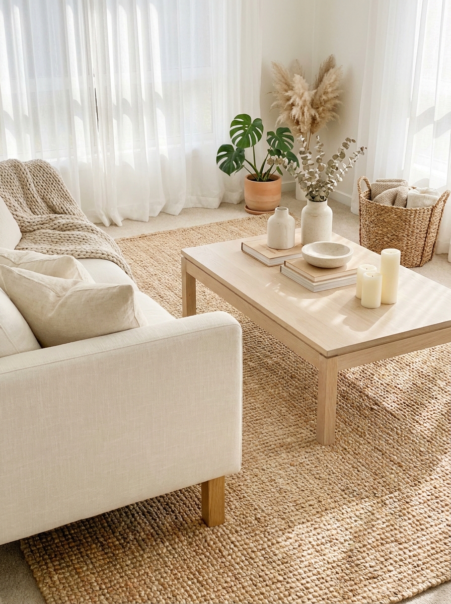 Ground the Room with a Statement Natural Fiber Rug
