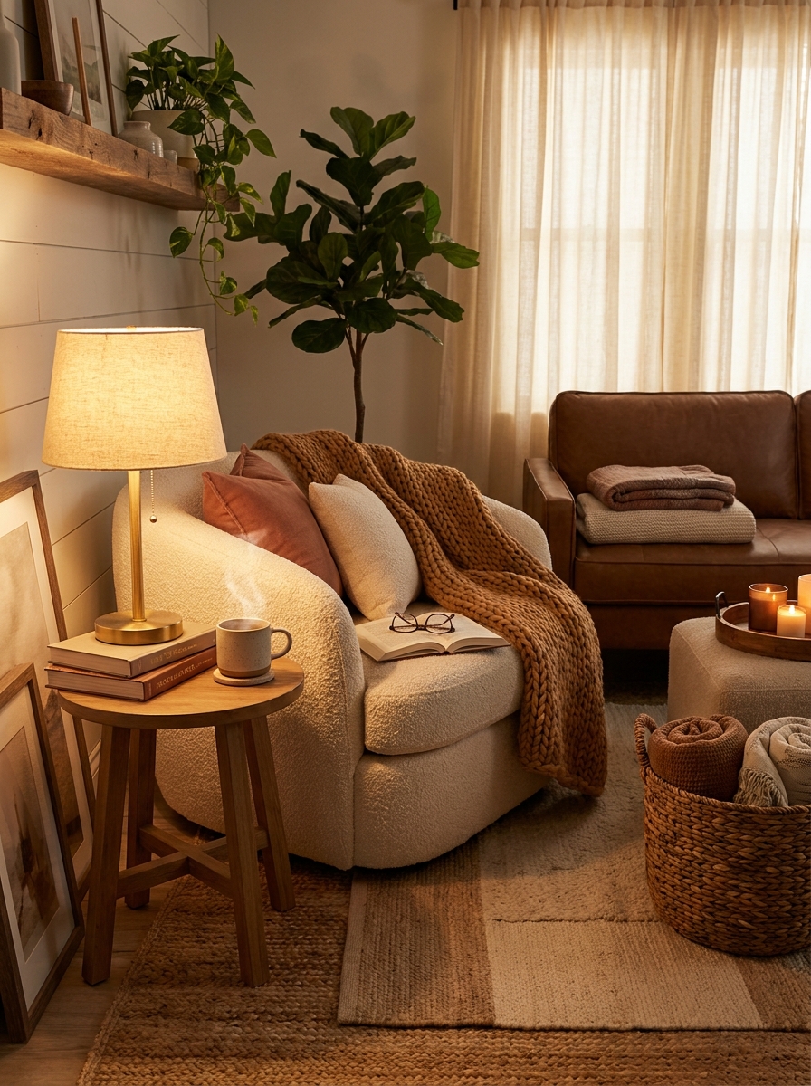 Fill Empty Corners with Cozy Seating