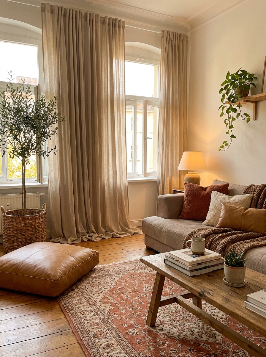 Hang Soft Curtains That Pool on the Floor