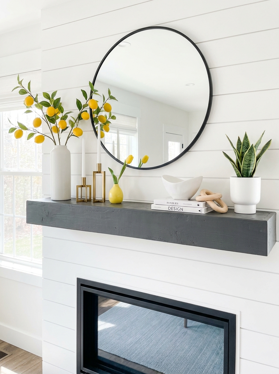 Modern Monochrome with Pops of Spring Yellow