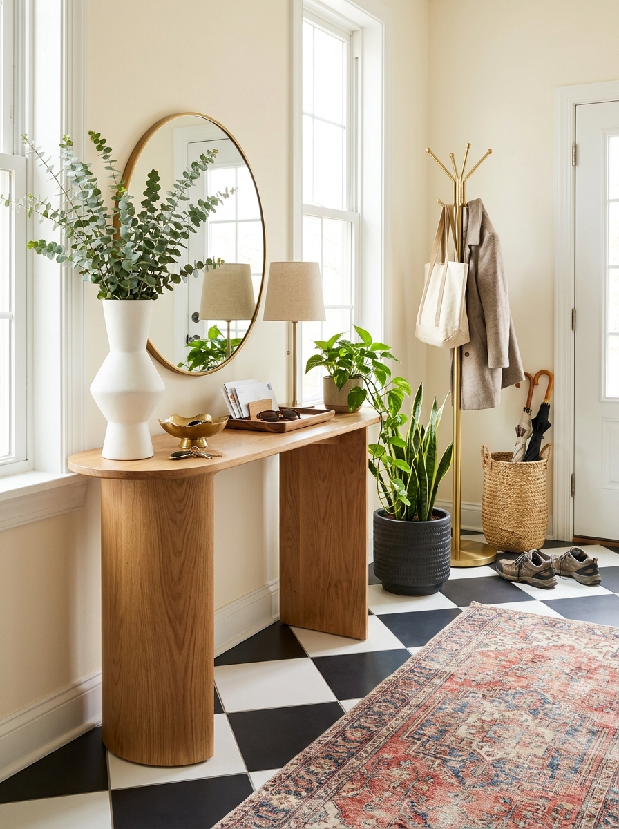 Checkerboard Patterns Create Bold Floors