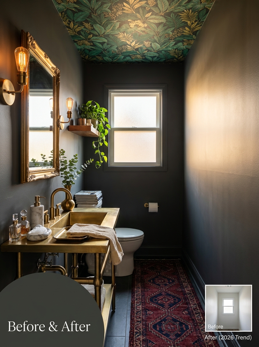 Wallpapered Ceilings Create Unexpected Drama