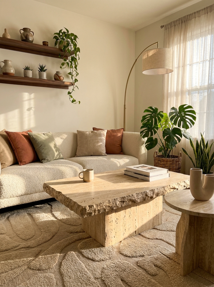 Chunky Travertine Becomes the New Marble