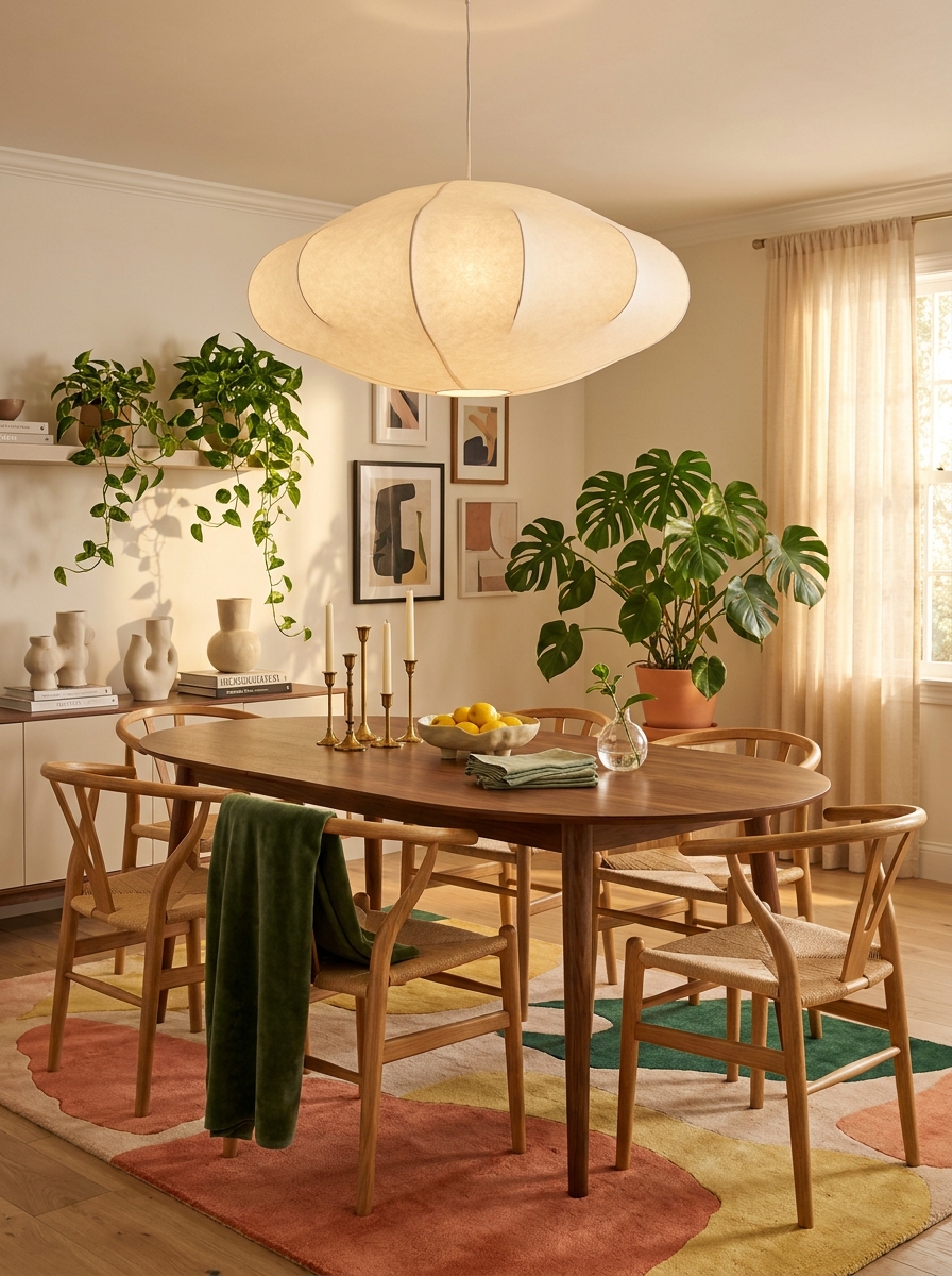Organic Sculptural Lighting Steals the Show