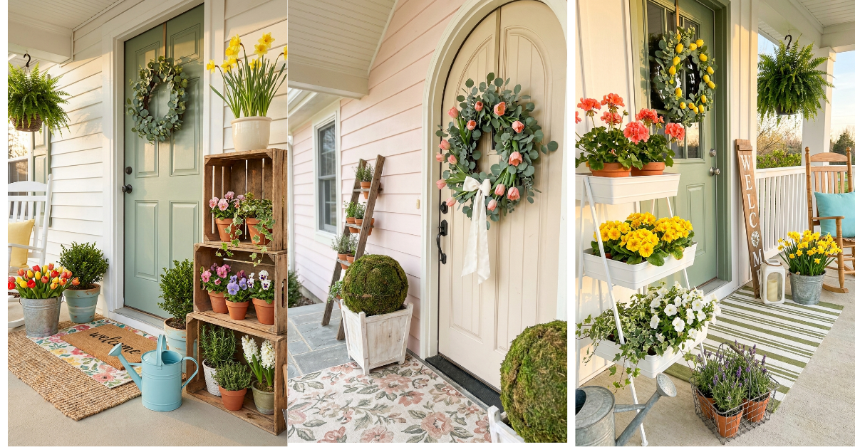 26 Dreamy Spring Front Porch Decor Ideas to Refresh Your Curb Appeal