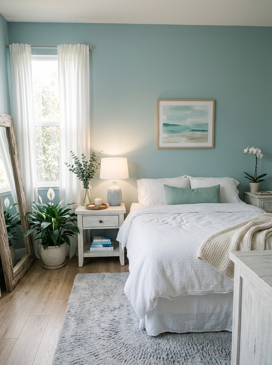 Misty Blue-Green for Spa-Like Escape
