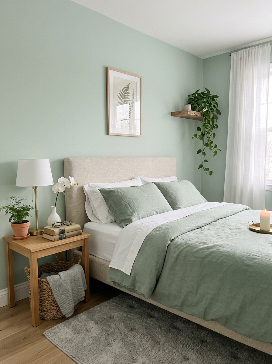 Soft Celadon for Peaceful Retreat