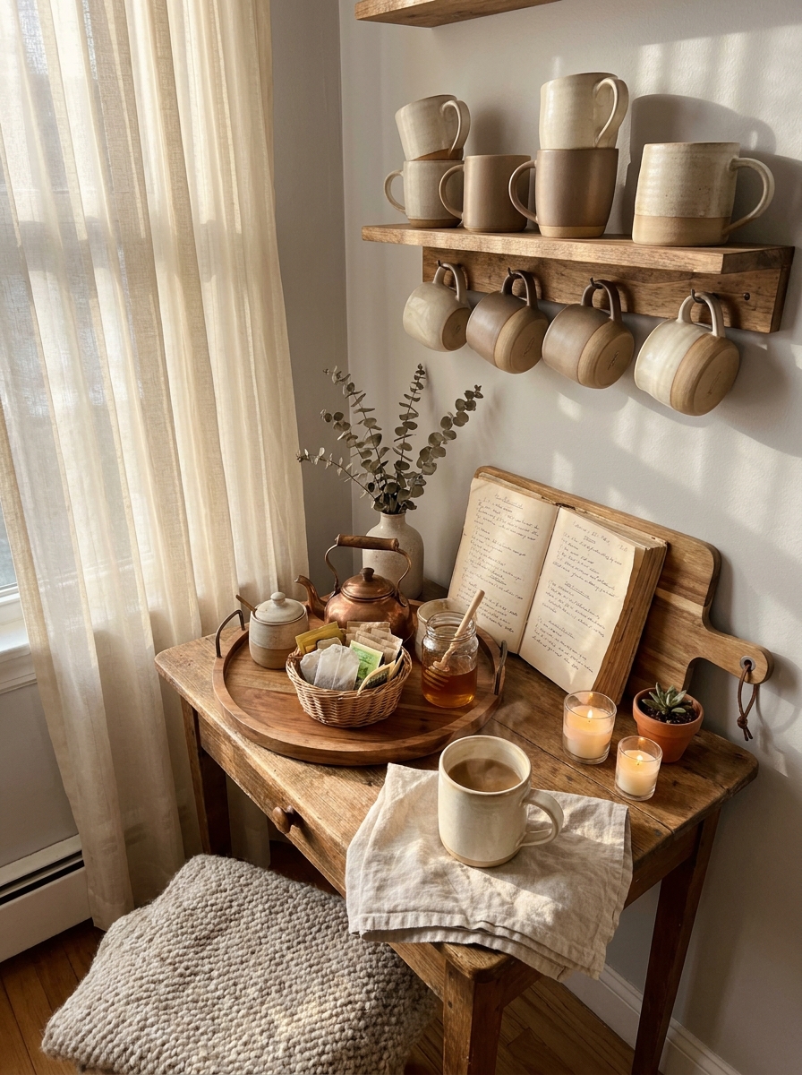Display Your Favorite Mugs and Tea Setup