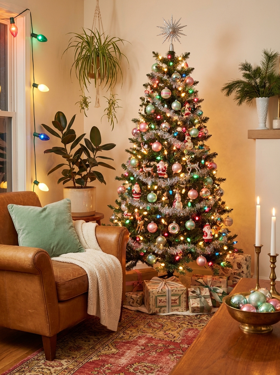 Vintage Nostalgia with Retro Ornaments