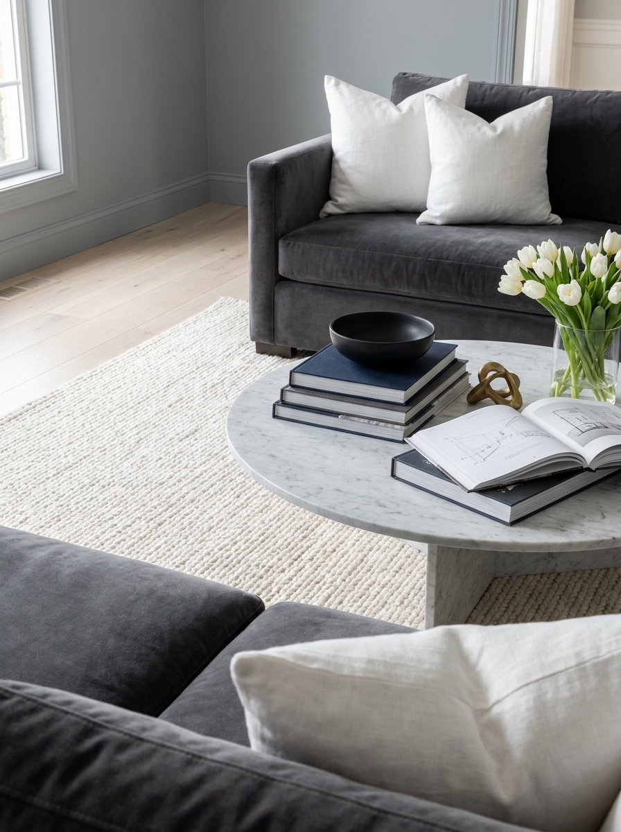 Layer Coffee Table Books in Odd Numbers