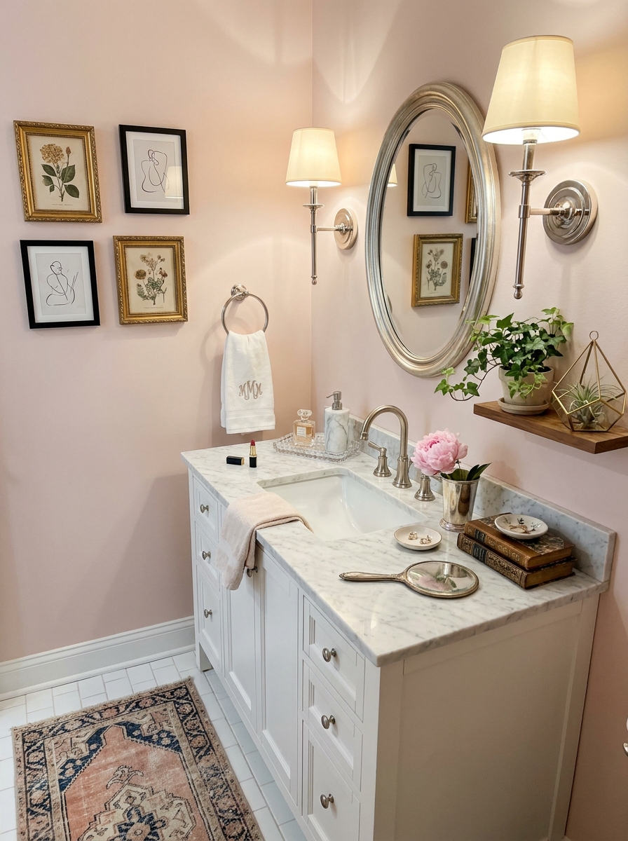 A Tiny Gallery Wall of Framed Finds