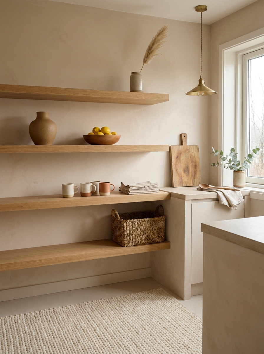 Embrace Open Shelving Mindfully