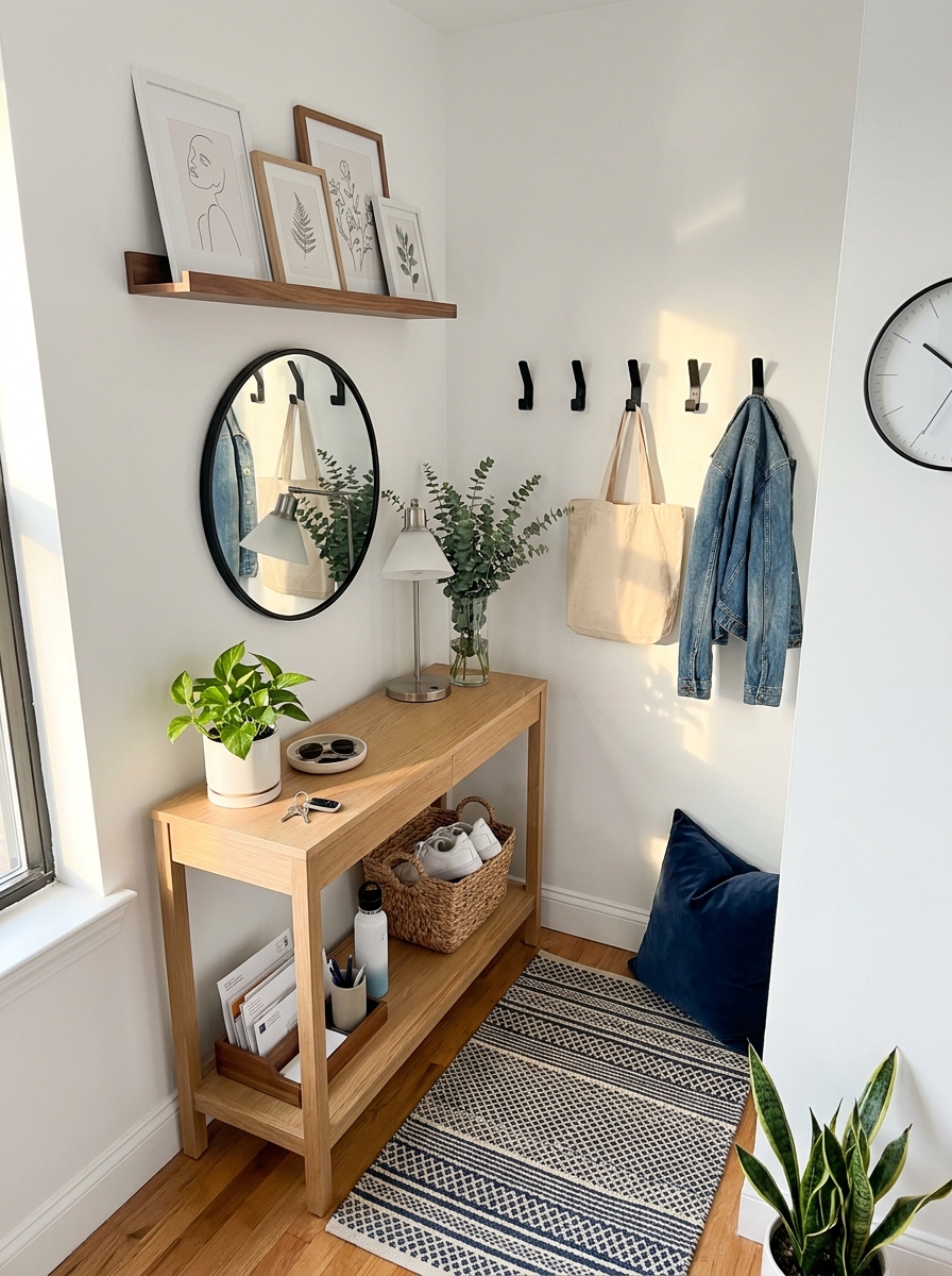 Creating an Entryway When You Don't Have One