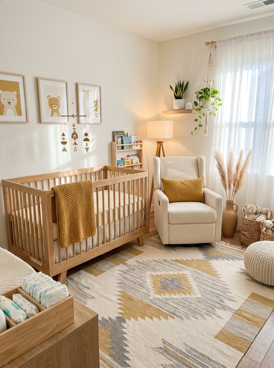 Soft Mustard Yellow and Ivory Warmth