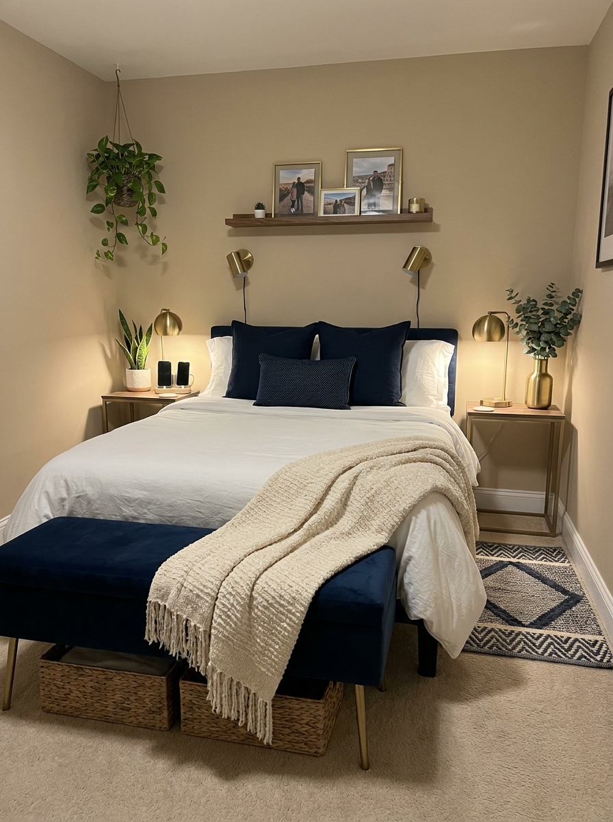 A Bench at the Foot of Your Bed Adds Function Without Bulk