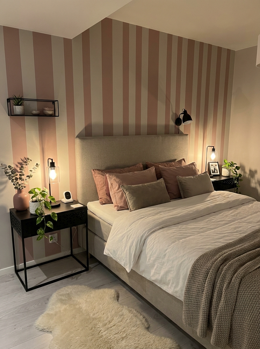 Vertical Stripes Actually Make Your Ceiling Look Higher